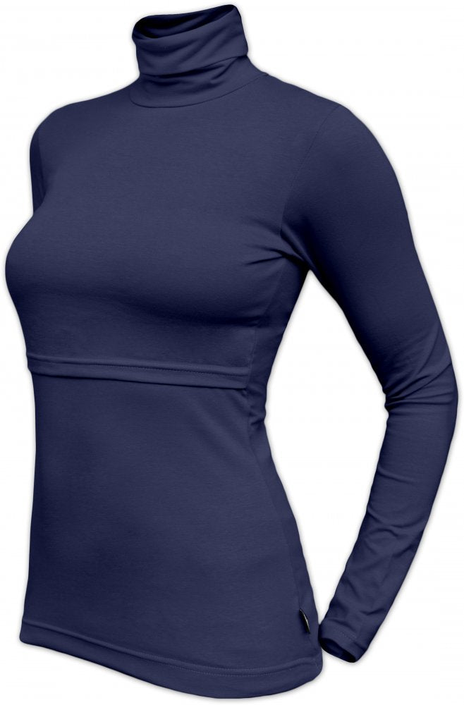 Stillrollkragen Kateřina - Dunkelblau - L/XL