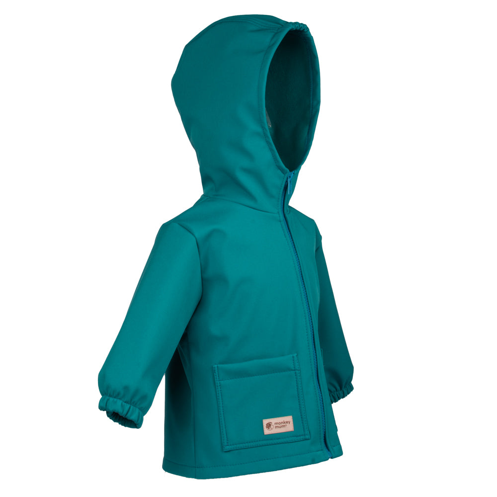 Kinder-Softshelljacke mit Membran Monkey Mum® - Fröhliche Eidechse