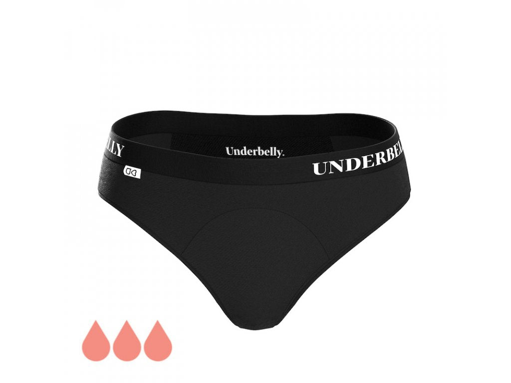 Menstruationshöschen Underbelly univers, Stärkere Menstruation - Schwarz