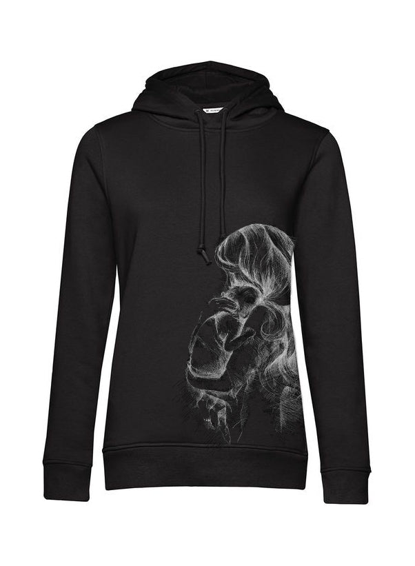 Stillshirt Monkey Mum® schwarz - liebende Mama