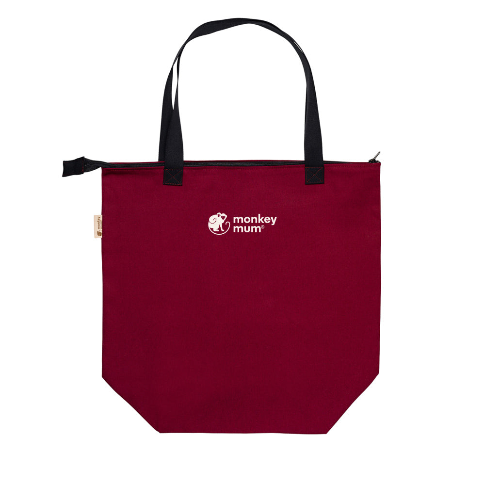 Monkey Mum® Kleine Stofftasche für Zubehör Carrie - Abendrot
