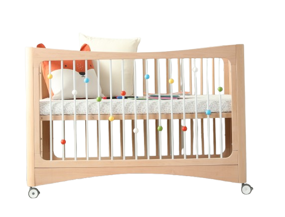 Kinderbett 4in1 - Massivholz - 120x65 cm