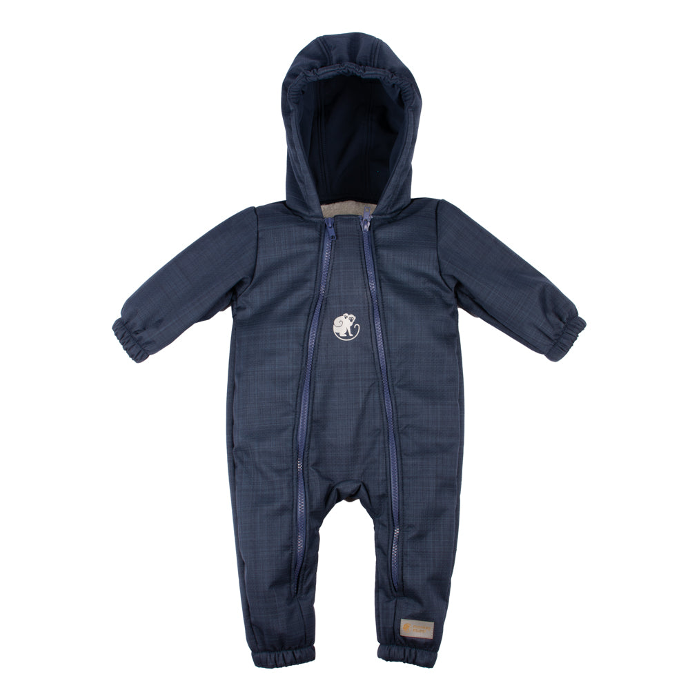 Monkey Mum® Kinder-Winter-Softshelloverall mit Lammfellfutter - Märchenhaftes Sandmännchen - Gr. 62/68, 74/80