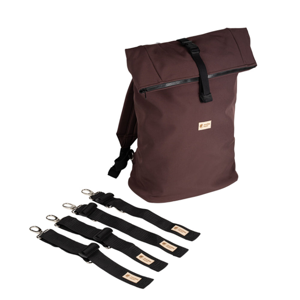 Monkey Mum® Integrierter Softshell-Rucksack für die Trage Carrie - Bärentatze