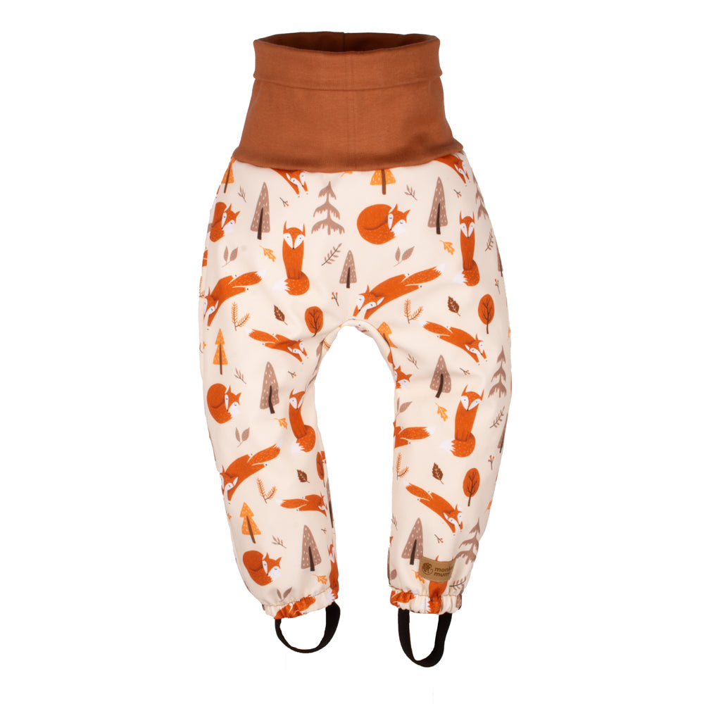 Mitwachsende Kinder-Softshellhose mit Membran Monkey Mum® - Fuchsiges Spiel