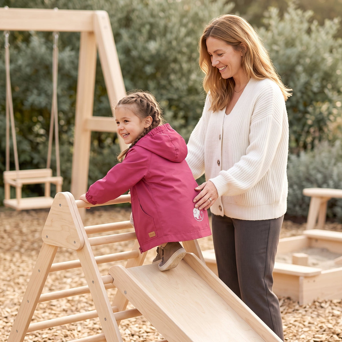 Monkey Mum® Windjacke mit Raglanärmeln - Weinrot