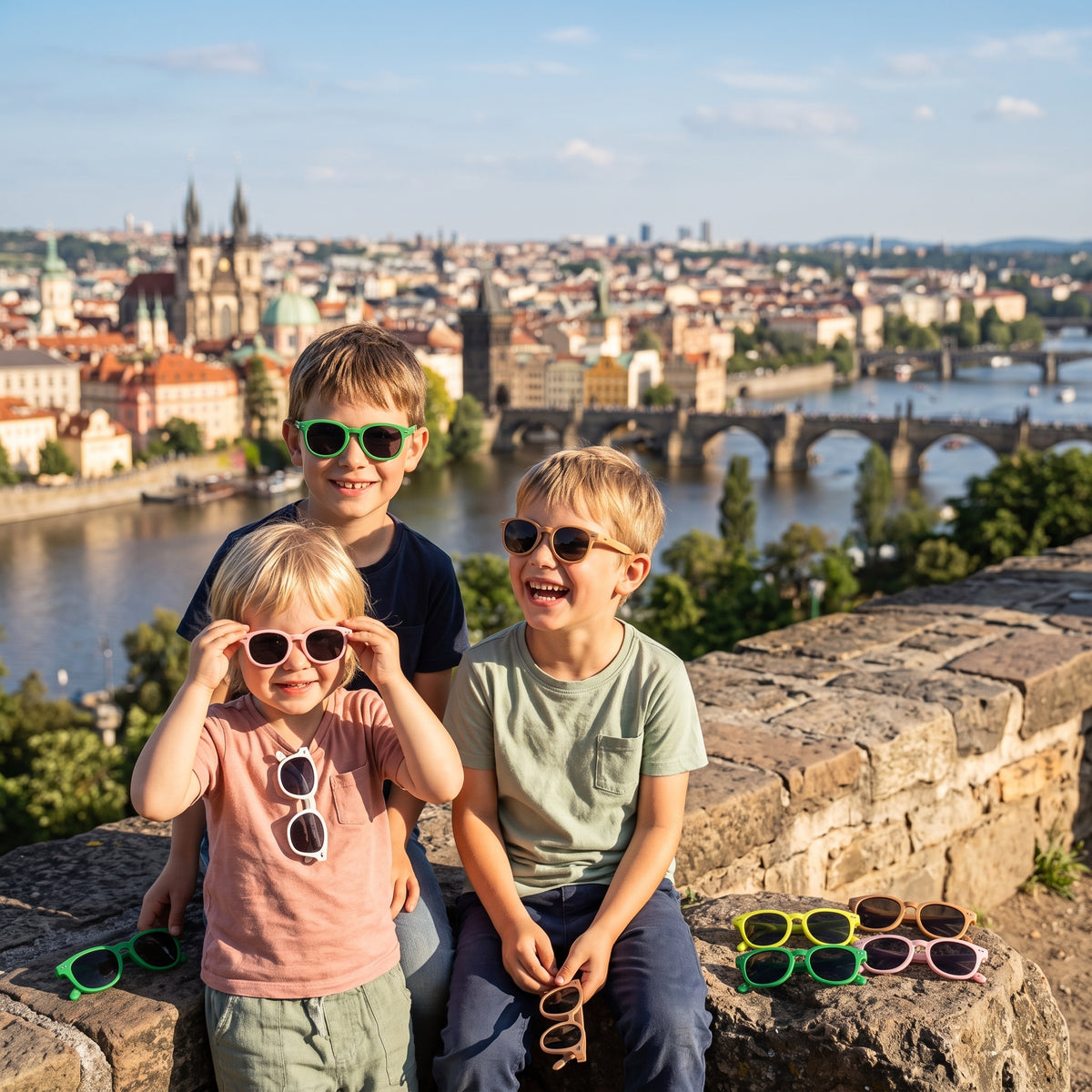Kinder-Sonnenbrille Monkey Mum® - Tigerblick - in mehreren Farben