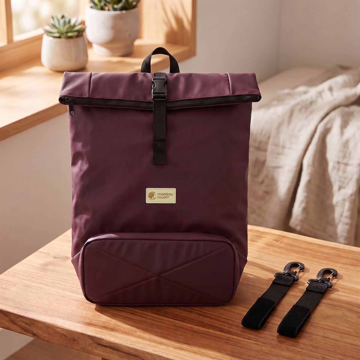 Monkey Mum® Softshell-Rucksack für den Kinderwagen – Bärenspur