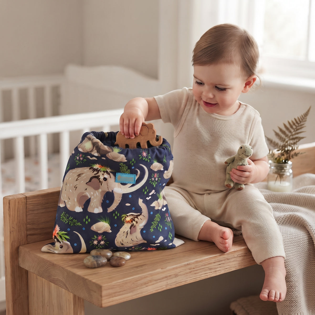Stoffbeutel Monkey Mum® - Mammuts