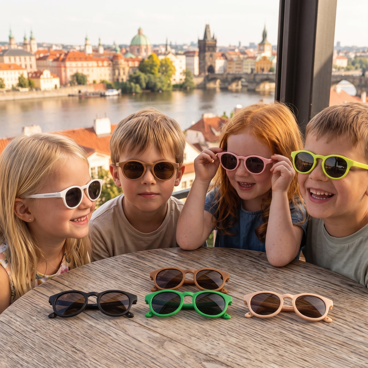 Kinder-Sonnenbrille Monkey Mum® - Affenblick - in mehreren Farben
