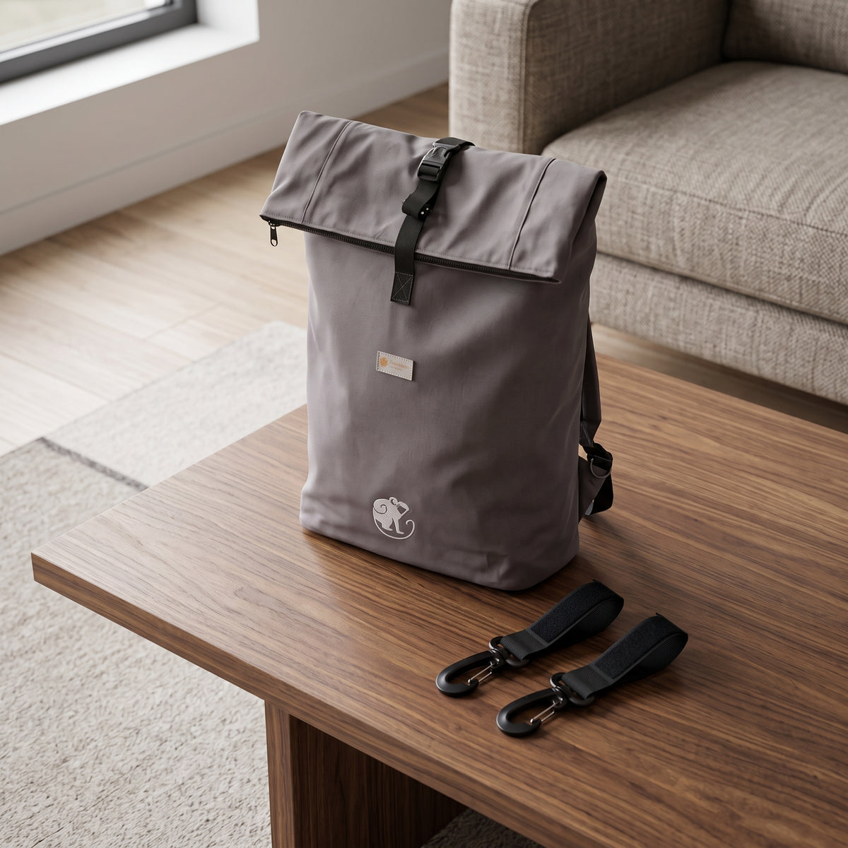 Monkey Mum® Köper-Rucksack für den Kinderwagen – Frische Brise