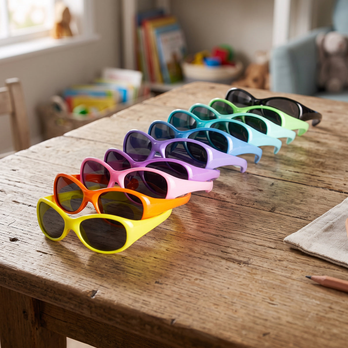 Kinder-Sonnenbrille Monkey Mum® - Rennpuma - in mehreren Farben