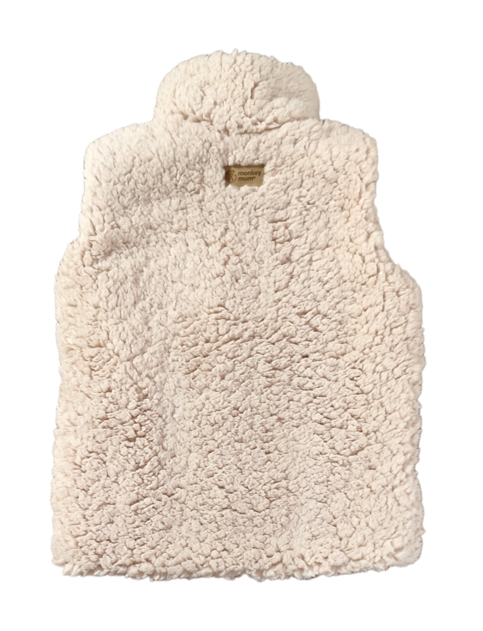 Teddyfleece-Weste Monkey Mum® - Beige