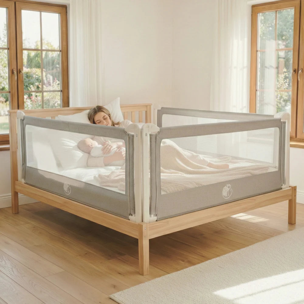 Bezug für das Monkey Mum® Popular Bettgitter – Dunkelgrau
