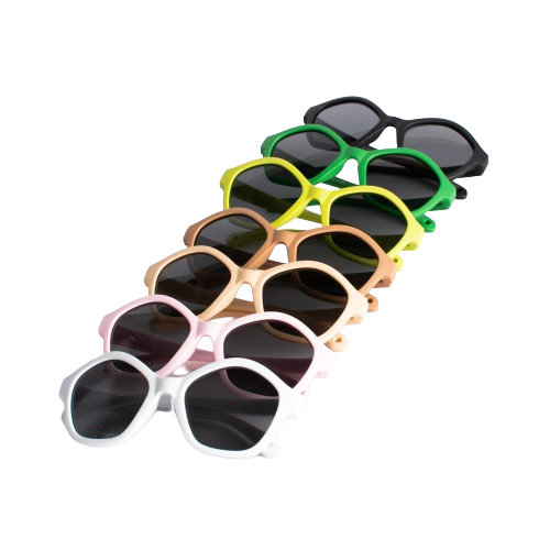 Kinder-Sonnenbrille Monkey Mum® - Panda-Blick - in mehreren Farben