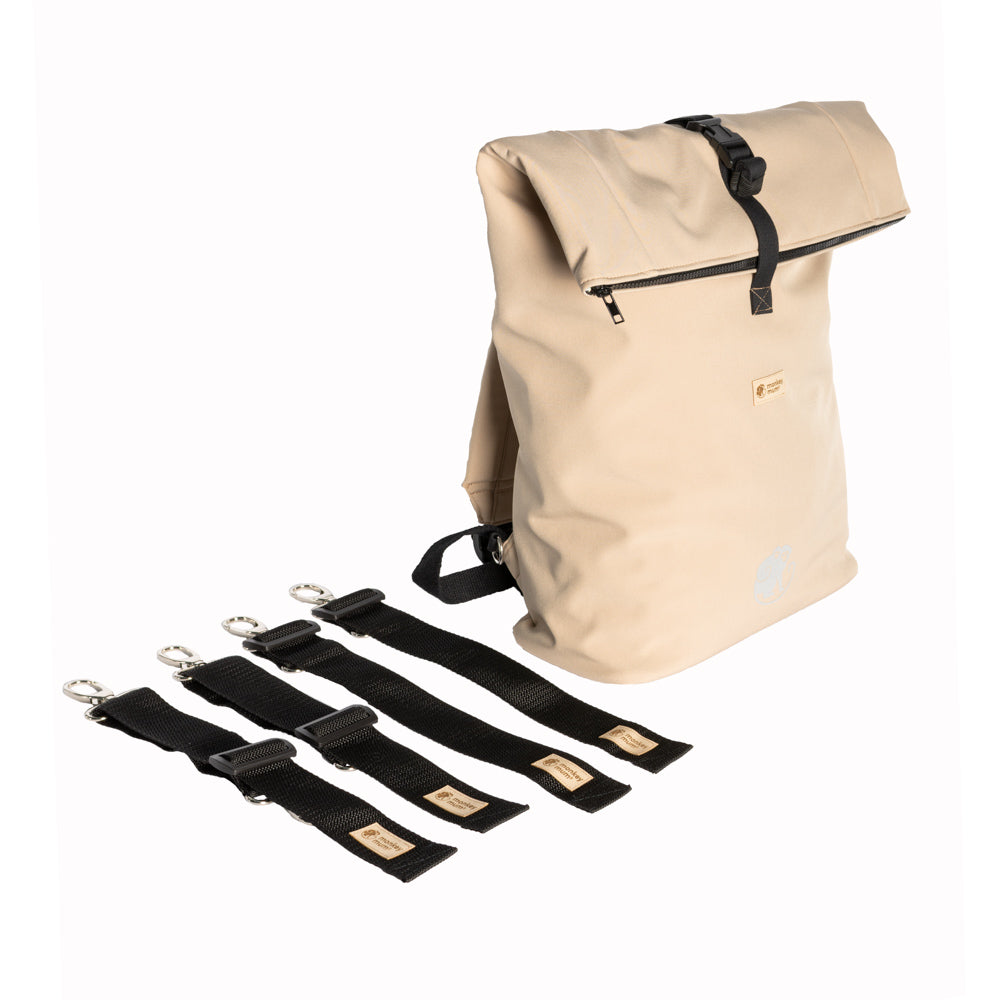 Monkey Mum® Integrierter Softshell-Rucksack für die Trage Carrie - Safari-Tour