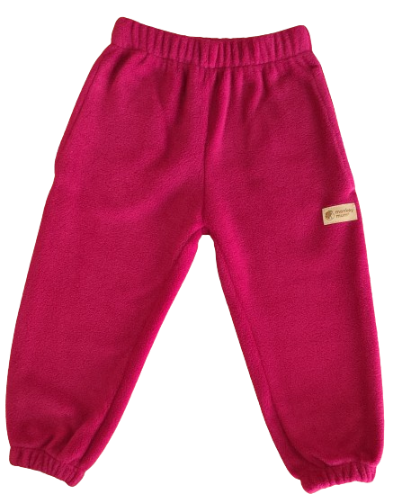 Monkey Mum® Fleece-Hosen - Weinrot