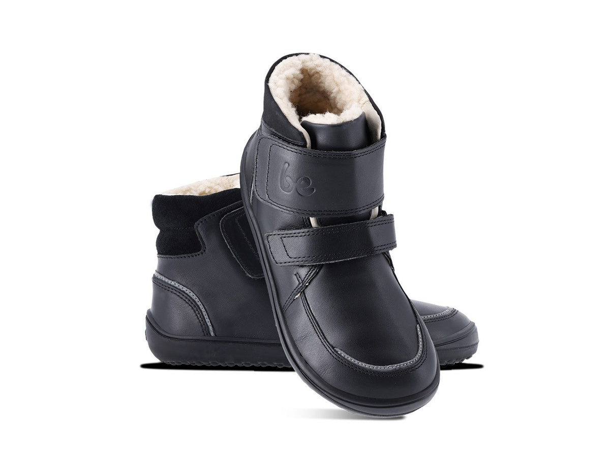 Be Lenka Kinder-Winter-Barfußschuhe Panda 2.0 - All Black