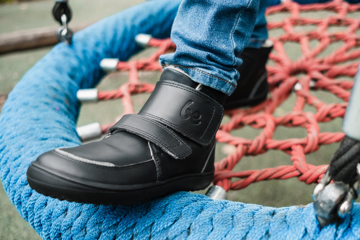 Be Lenka Kinder-Winter-Barfußschuhe Panda 2.0 - All Black