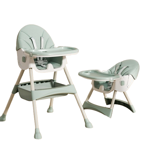 Kinderhochstuhl 2-in-1 Comfort - Grün - ausgepackt