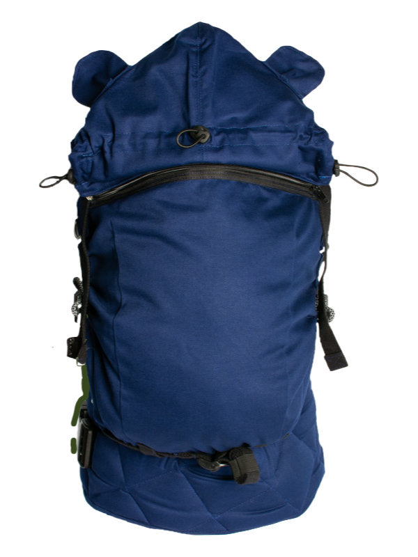 Monkey Mum® Leichte Kapuze für die Trage Carrie - Marineblau