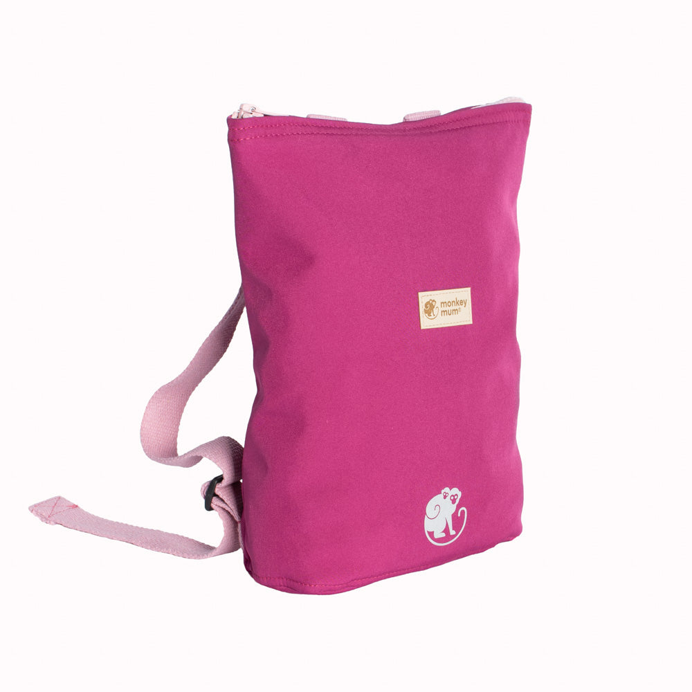 Kinder-Softshell-Rucksack Monkey Mum® - Saftige Himbeere
