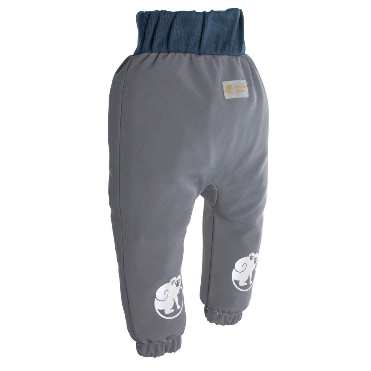 Dětské softshellové kalhoty s membránou Monkey Mum® - Tajuplný výlet
