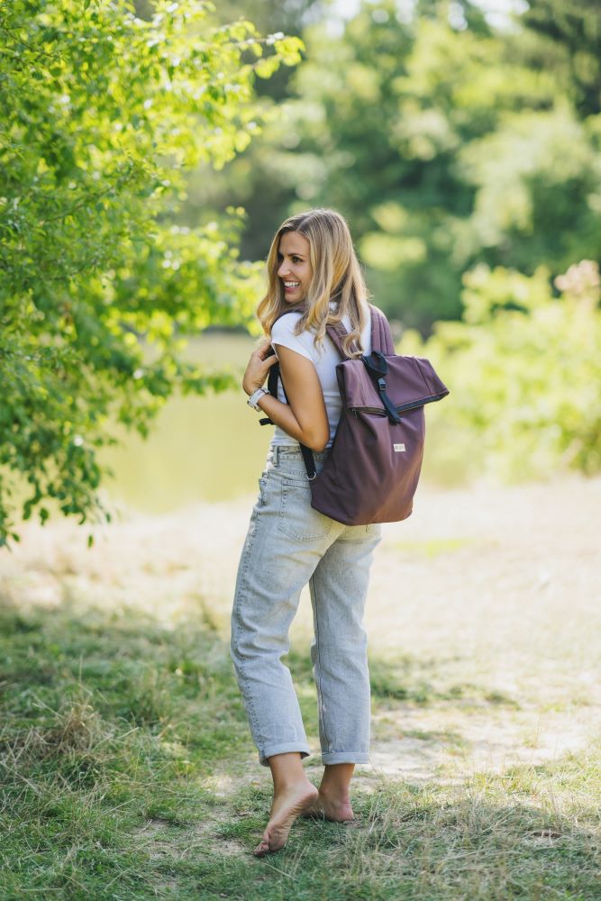 Monkey Mum® Integrierter Softshell-Rucksack für die Trage Carrie - Bärentatze