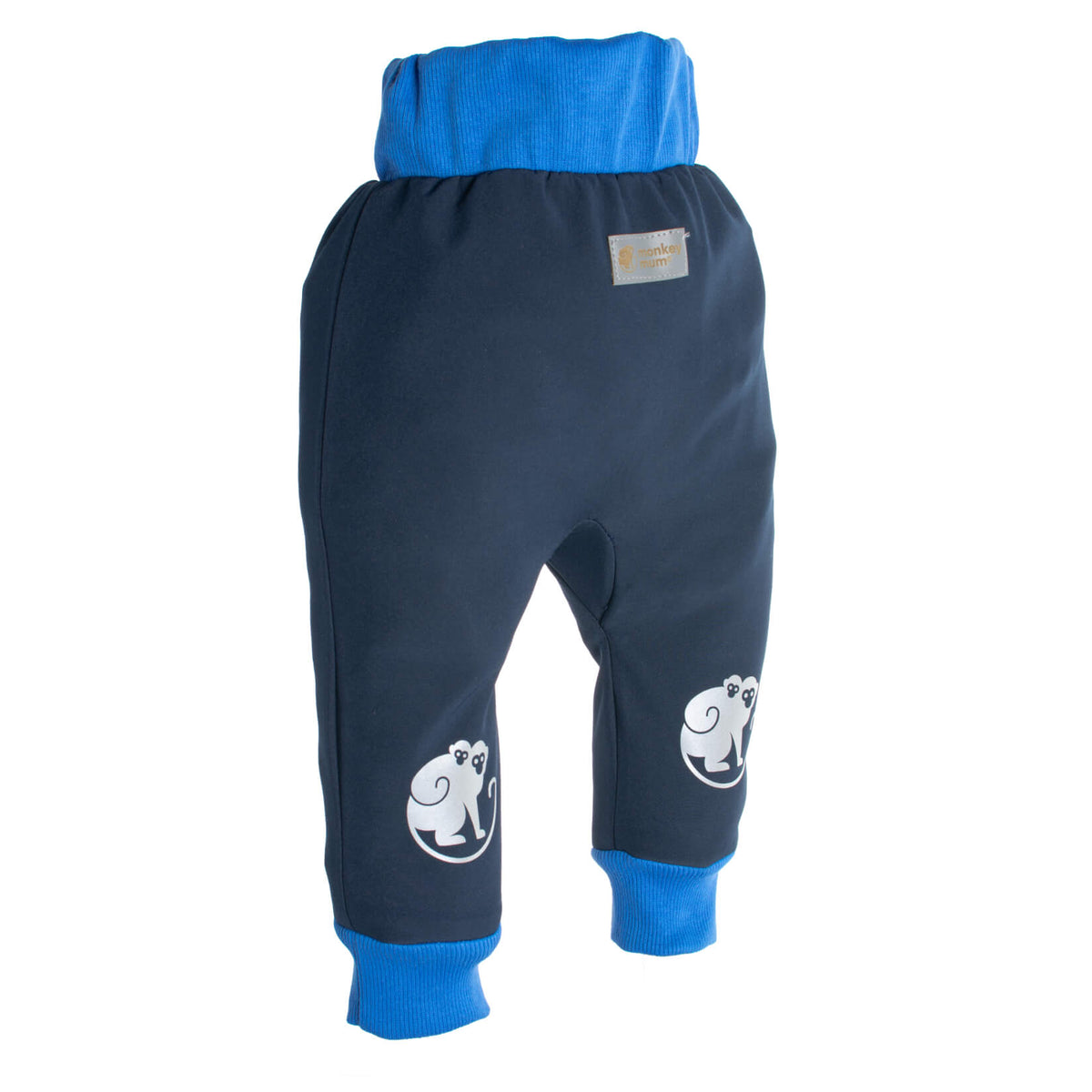 Dětské softshellové kalhoty s membránou Monkey Mum® - Noční obloha