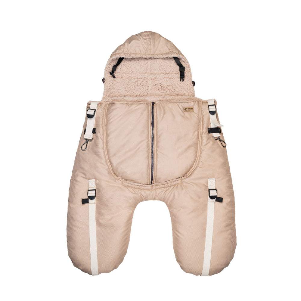 Monkey Mum® Wärmende Tasche aus Raschelstoff mit Teddyfutter für die Trage oder den Kinderwagen Carrie - Löwenbaby