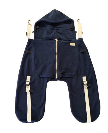 Monkey Mum® Wärmende Fleece-Tasche für die Trage oder den Kinderwagen Carrie - Eselchen