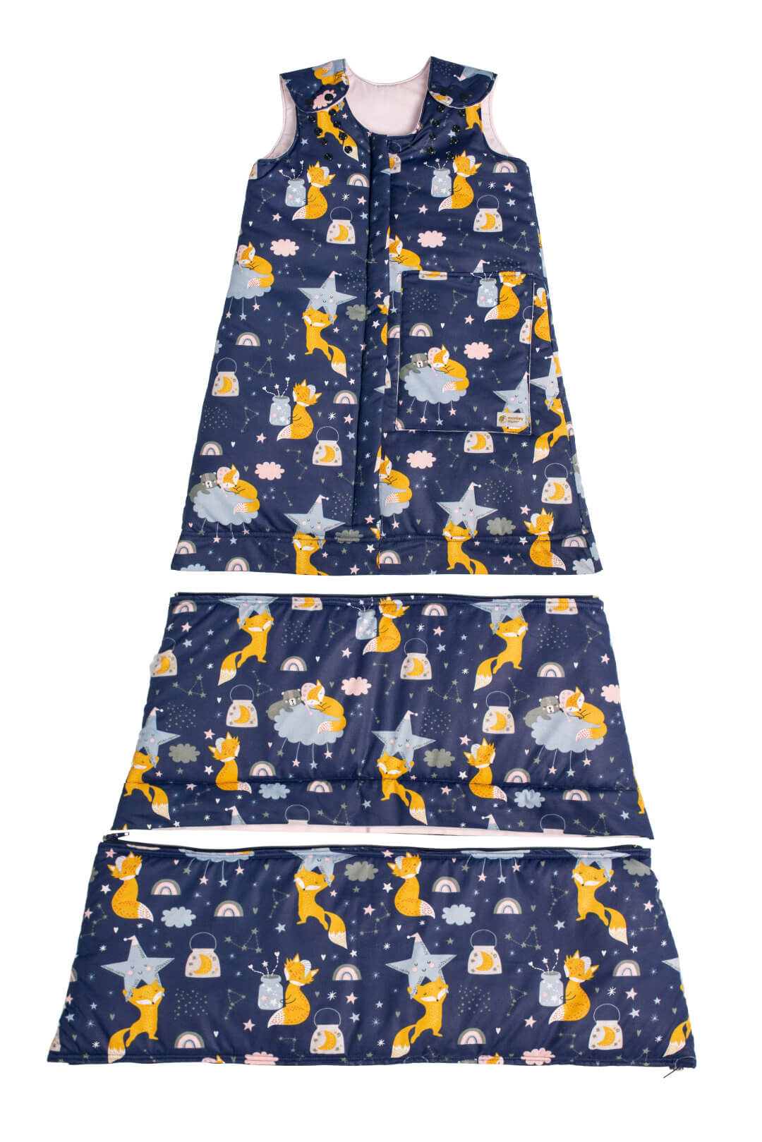 Winter-Mitschlafsack Monkey Mum® 0 - 4 Jahre - Set - Träumen mit dem Fuchs
