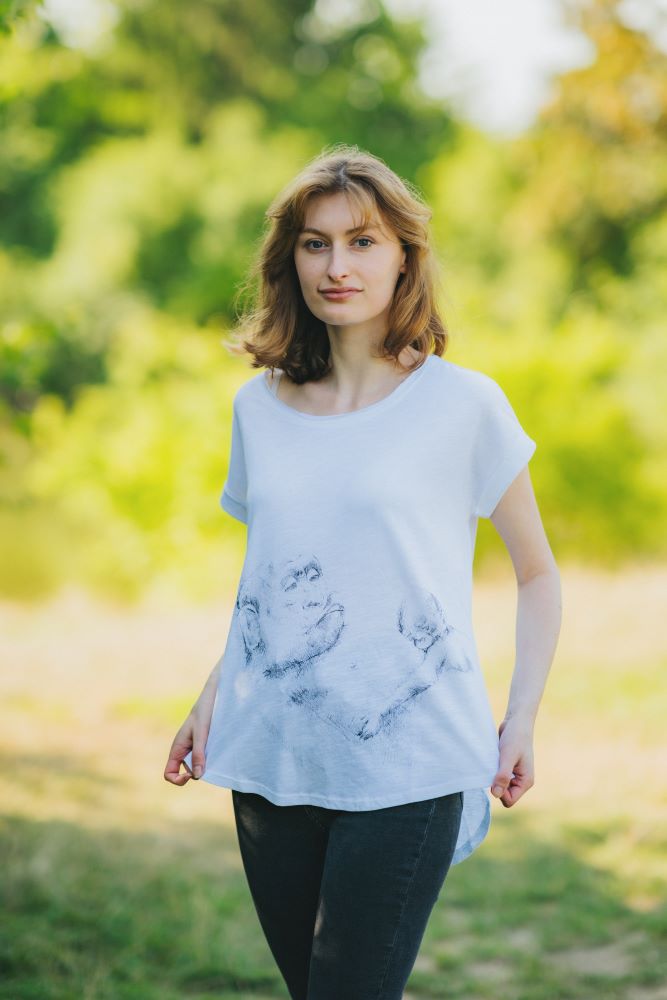 Still-T-Shirt Monkey Mum® weiß - Äffchen