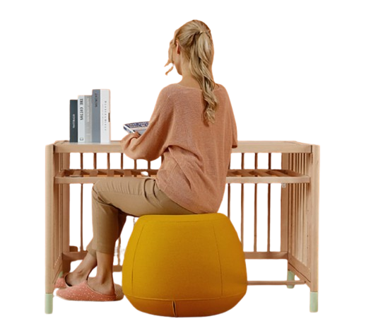 Kinderbett 3in1 - Massivholz - 120x60 cm
