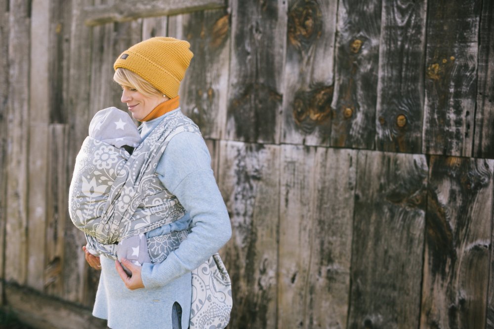 Scarf Be Lenka Folk - gray