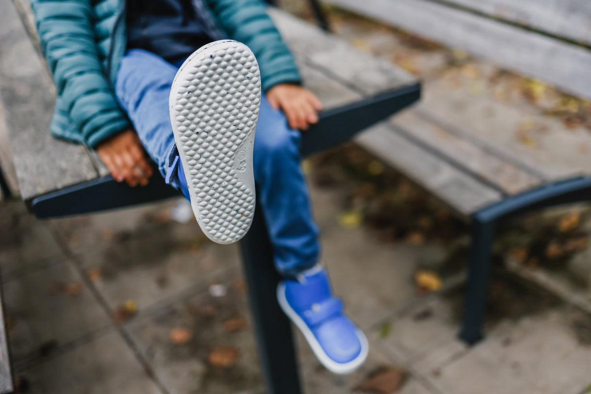 Be Lenka Kinder-Winter-Barfußschuhe Panda 2.0 – Blau & Weiß