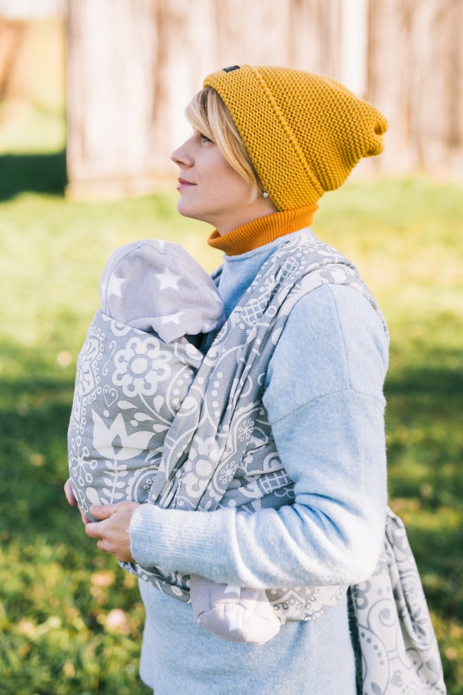 Scarf Be Lenka Folk - gray