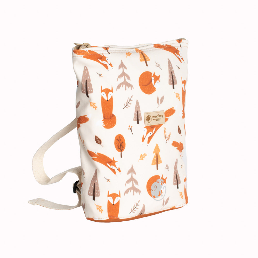 Kinder-Softshell-Rucksack Monkey Mum® - Fuchsiges Spiel