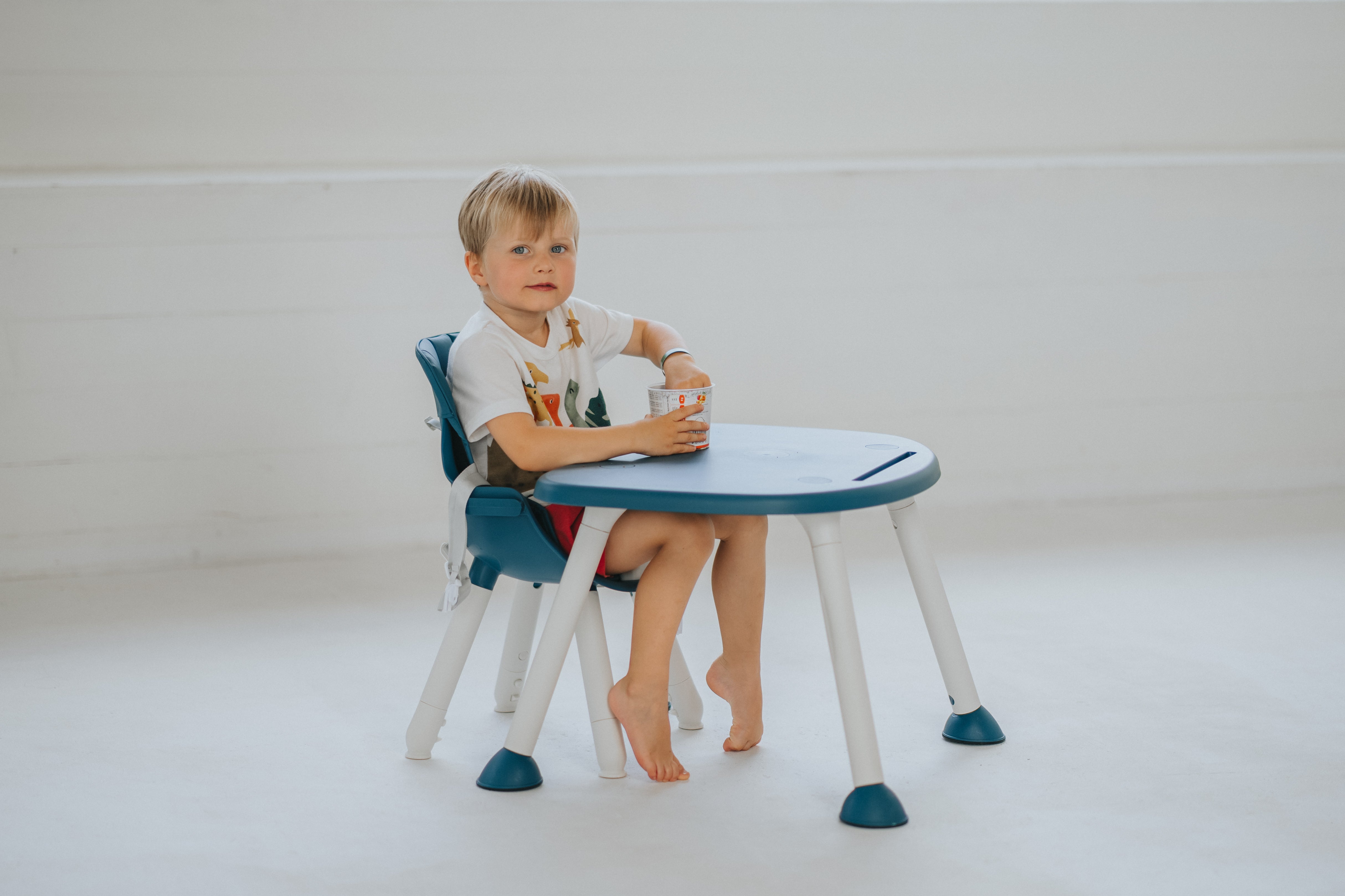 Kinderhochstuhl 2in1 Grow - Blau - ausgepackt