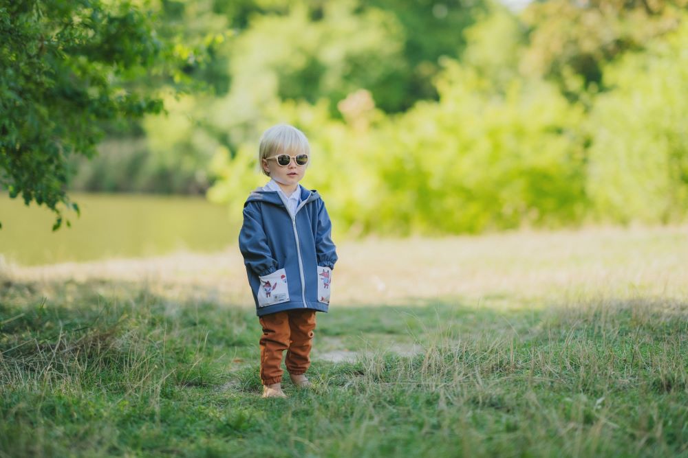 Kinder-Softshelljacke mit Membran Monkey Mum® - Geheimnisvoller Ausflug mit dem Fuchs