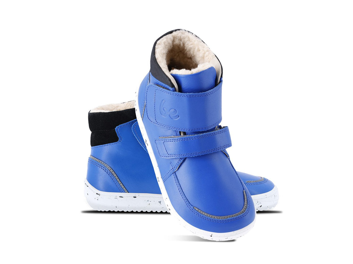 Be Lenka Kinder-Winter-Barfußschuhe Panda 2.0 – Blau & Weiß