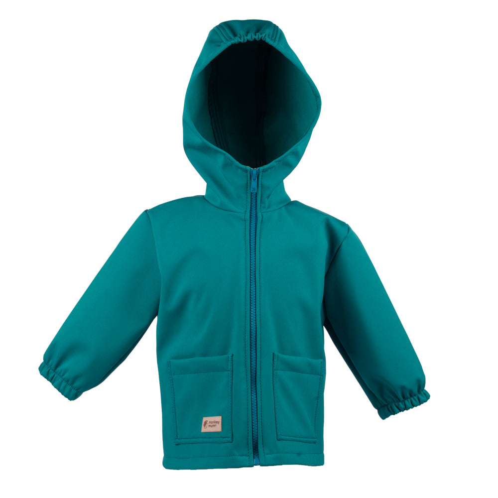 Kinder-Softshelljacke mit Membran Monkey Mum® - Fröhliche Eidechse