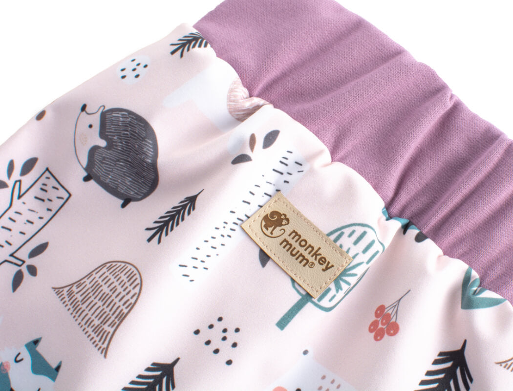 Kinder-Softshellhose mit Membran Monkey Mum® - Tiere am Tag