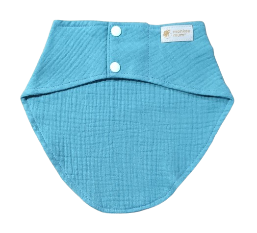 Musselin-Lätzchen Monkey Mum® - Minzgrün