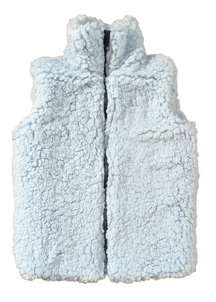 Teddyfleece-Weste Monkey Mum® - Hellblau