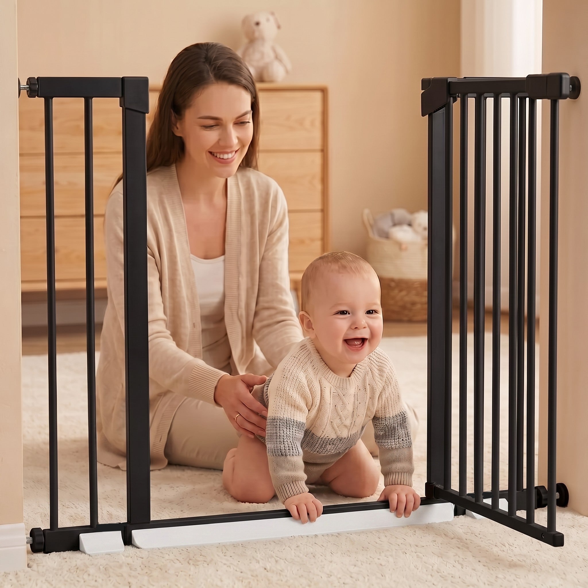 Sicherheitsgitter Monkey Mum® – Schwarz