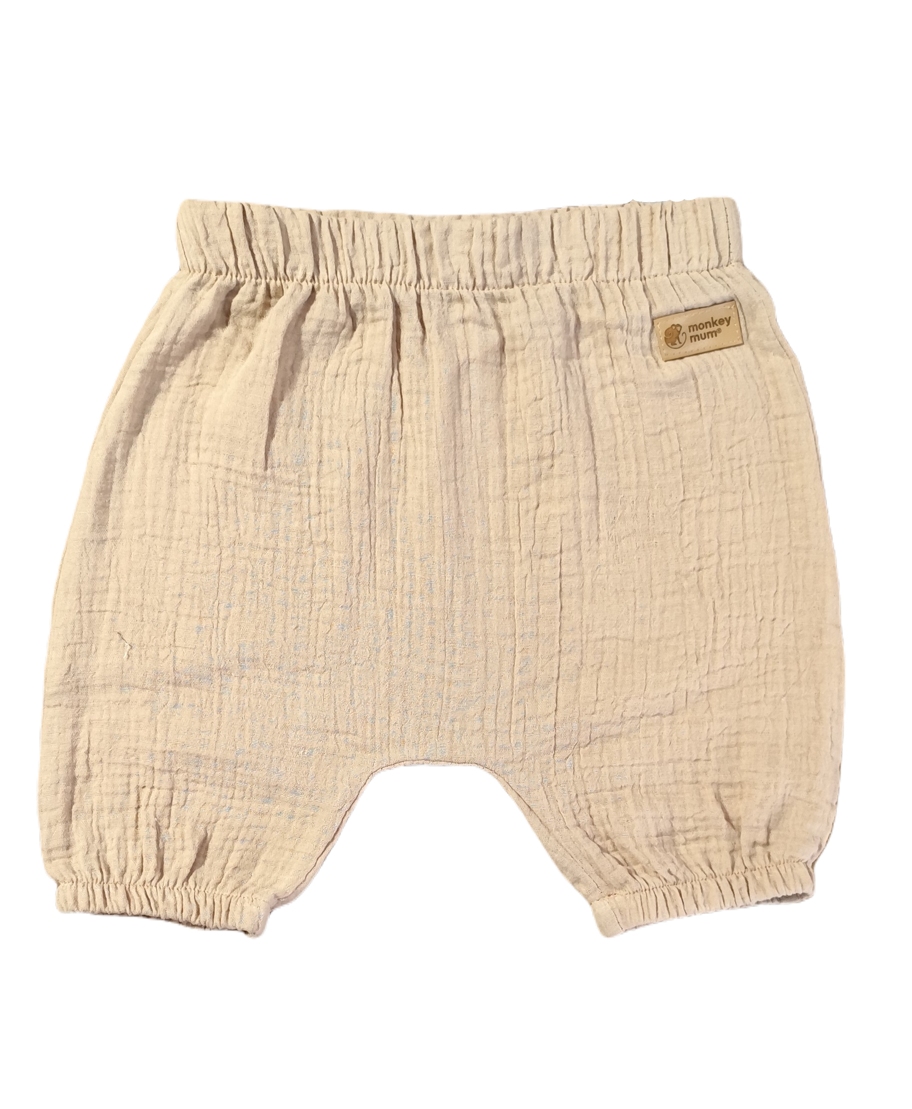 Musselin-Shorts Monkey Mum® - Beige