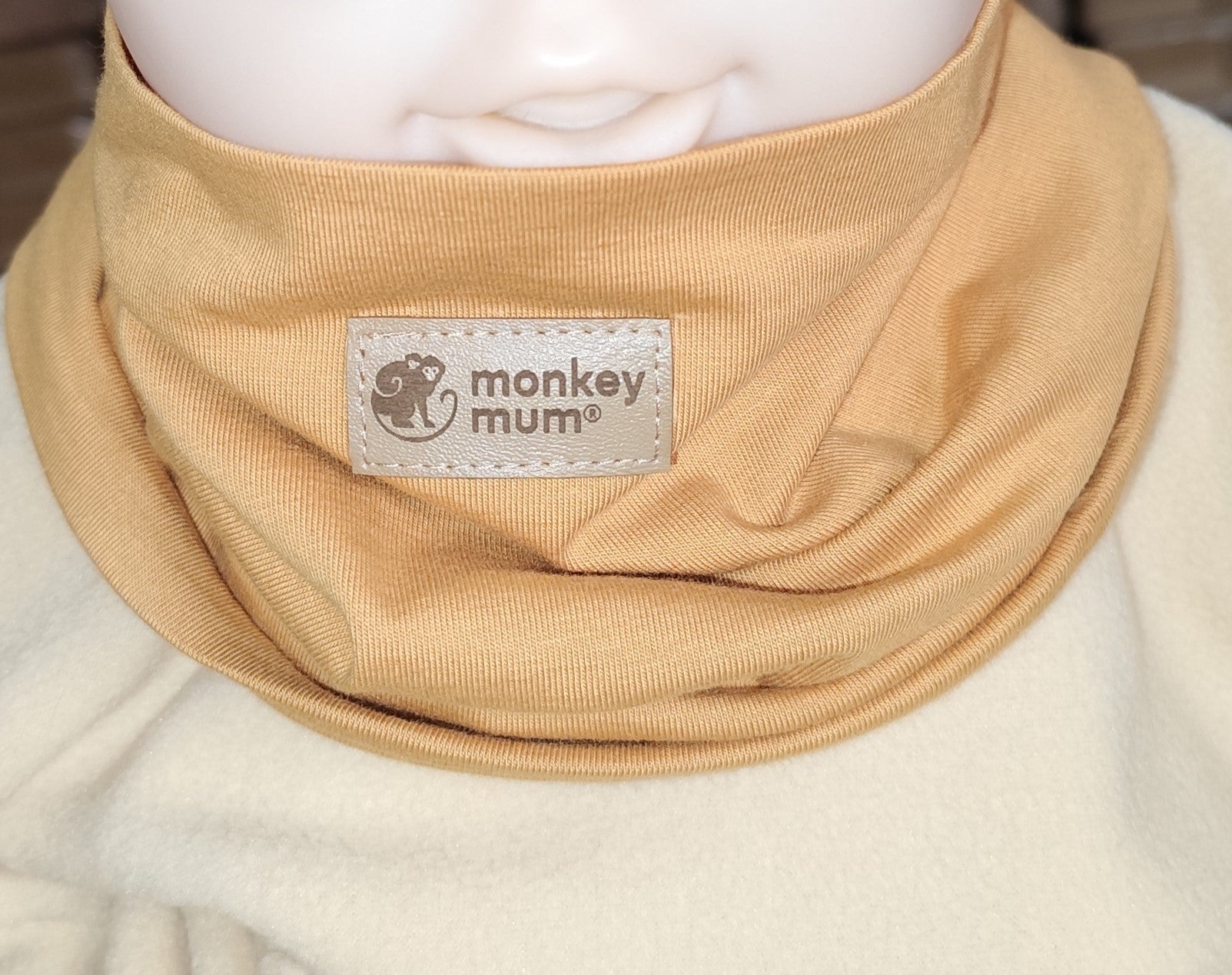 Schlauchschal Monkey Mum® - Senfgelb