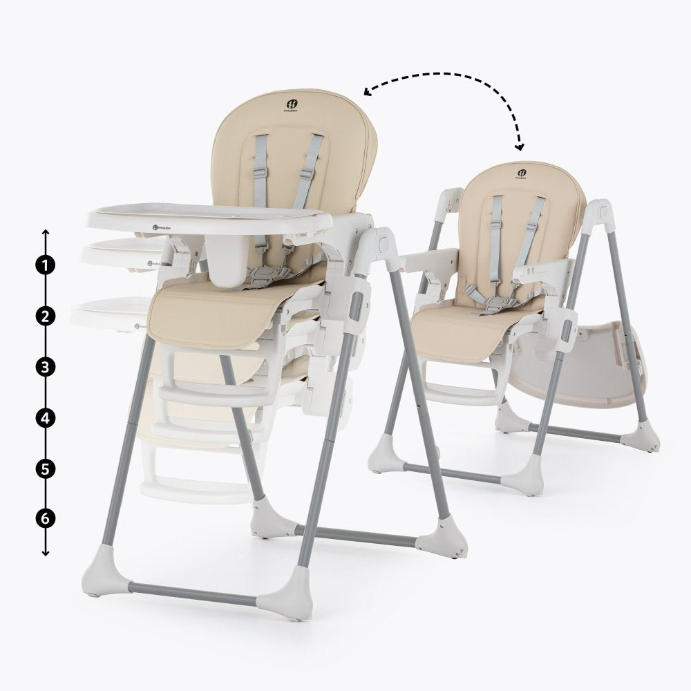 PETITE&MARS Sitzbezug und Tablett für den Gusto Mature Olive Hochstuhl