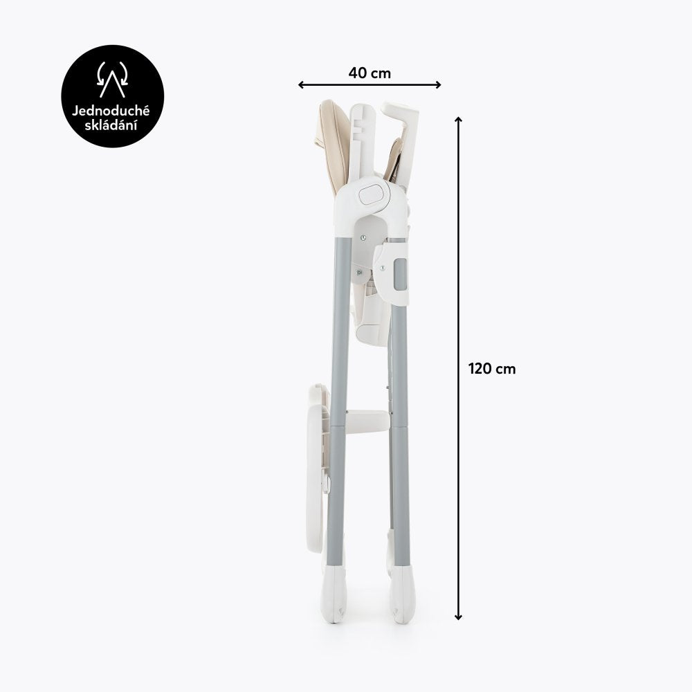 PETITE&MARS Sitzbezug und Tablett für den Gusto Mature Olive Hochstuhl